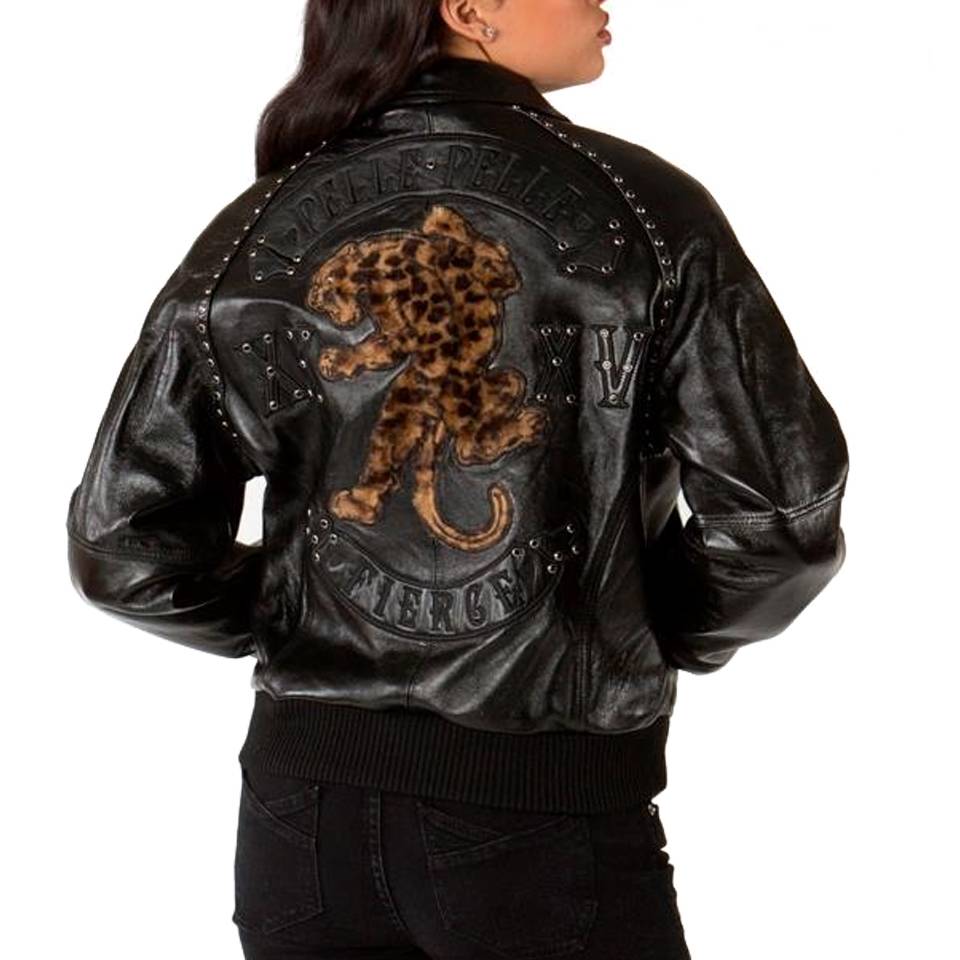 Ladies Pelle Pelle MB Panther Black Jacket