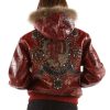 Ladies Pelle Pelle Maroon Legendary MB 1978 Fur Hood Leather Jacket