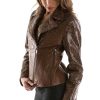 Ladies Pelle Pelle Princess Cut Brown Jacket