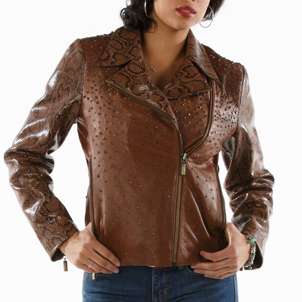 Ladies Pelle Pelle Princess Cut Dark Brown Jacket