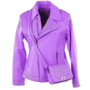 Ladies Pelle Pelle Princess Cut Light Purple Jacket