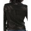 Ladies Pelle Pelle Princess Cut Ruffled Fitted Black Leather Jacket