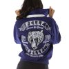 Ladies Pelle Pelle Purple Tiger Twill Worlds Finest Jacket