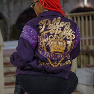Ladies Pelle Pelle Queen Of Thrones 1978 Purple Jacket