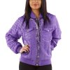 Ladies Pelle Pelle Quilted Purple Jacket