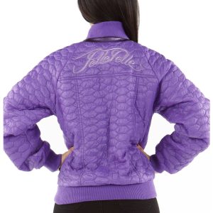 Ladies Pelle Pelle Quilted Purple Nylon Jacket