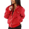 Ladies Pelle Pelle Quilted Red Jacket
