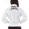 Ladies Pelle Pelle Quilted White Nylon Jacket