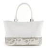 Ladies Pelle Pelle White Encrusted Studded Handbag