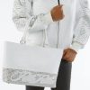 Ladies Pelle Pelle White Encrusted Studded Leather Handbag