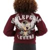 Ladies Pelle Pelle World Famous 1978 Maroon Jacket