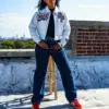 Ladies Pelle Pelle X TB Windy City Marc Buchanan White Jacket