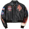World Famous Pelle Pelle Black Women Crop Jacket
