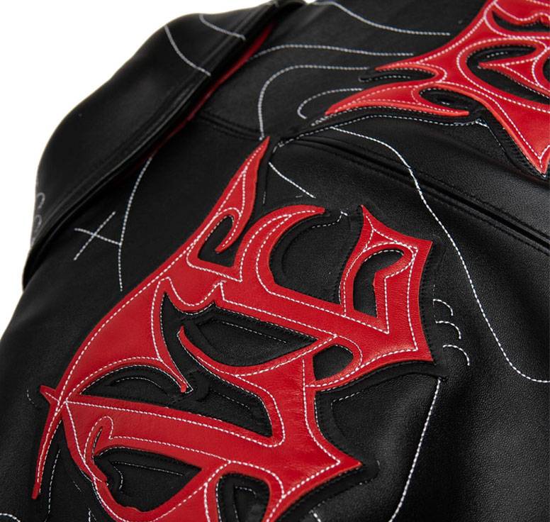 Men Auracle X Pelle Pelle Black Genuine Leather Jacket