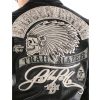 Men Black Pelle Pelle Badged Trail Blazer MB Leather Jacket