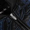Men Black Pelle Pelle Detroit Quilted Leather Jacket