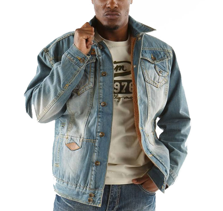 Authentic Men Pelle Pelle Denim Jacket