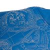 Men Blue Pelle Pelle Detroit Quilted Real Leather Jacket