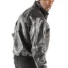 Men Classic Men Pelle Pelle Black Genuine Leather Jacket