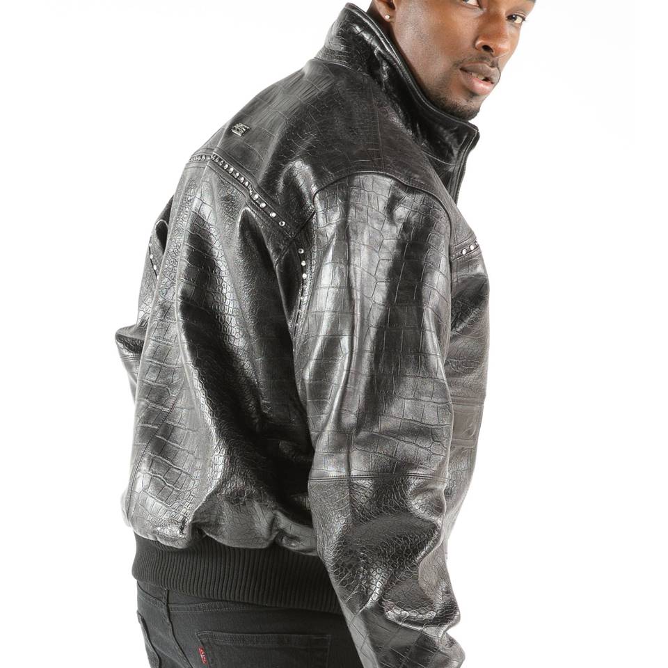 Men Classic Men Pelle Pelle Black Genuine Leather Jacket