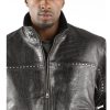 Men Classic Men Pelle Pelle Black Leather Jacket