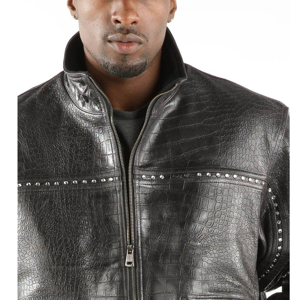 Men Classic Men Pelle Pelle Black Leather Jacket