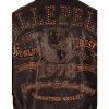 Men Dark Brown Pelle Pelle Worlds Best 1978 Leather Jacket