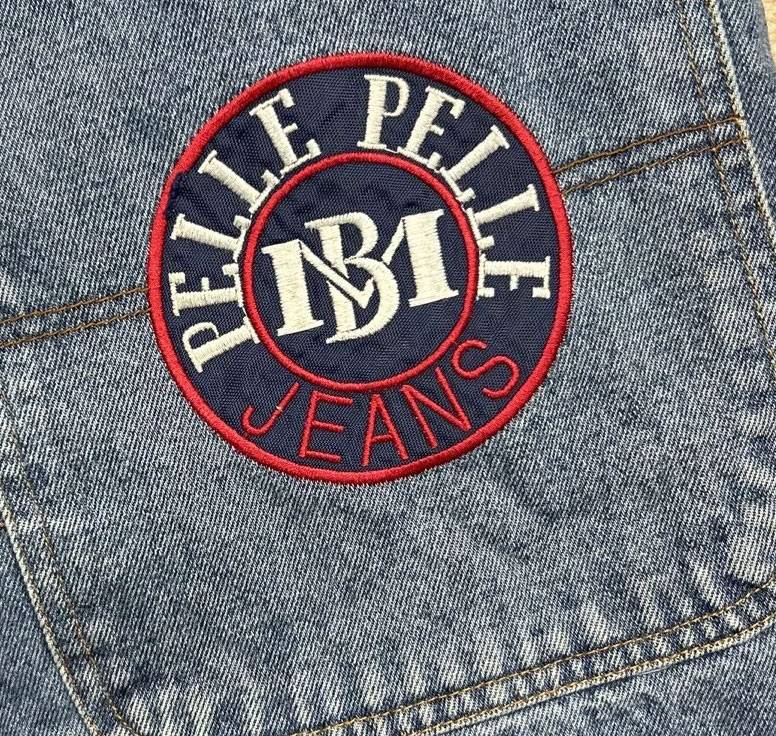 Men Marc Buchanan Pelle Pelle Blue Logo Patch Jorts