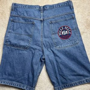 Men Marc Buchanan Pelle Pelle Blue Logo Patch Shorts