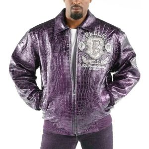Men Pelle Pelle 1978 Eye on the Prize Purple Jacket