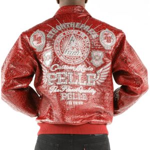 Men Pelle Pelle 1978 Eye on the Prize Red Jacket