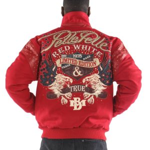 Men Pelle Pelle 1978 MB Limited Edition True Red Wool Jacket