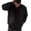 Men Pelle Pelle 35th Anniversary Black Wool Jacket