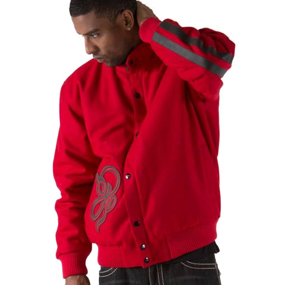 Men Pelle Pelle 35th Anniversary Red Wool Jacket