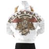 Men Pelle Pelle 40th Anniversary White Fur Hood Leather Jacket