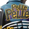 Men Pelle Pelle 50 Years of Hip Hop Blue Leather Jacket