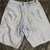 Men Pelle Pelle 90s Slate Blue Baggy Denim Shorts