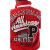 Men Pelle Pelle All American Heritage Series Red Wool Jacket