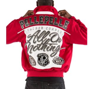 Men Pelle Pelle All Or Nothing MB Heritage Red Wool Jacket