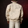 Men Pelle Pelle America Quilted Ivory Jacket