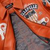 Men Pelle Pelle American Bruiser MB 1978 Orange Real Leather Jacket