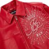 Men Pelle Pelle American Legend 45 Anniversary Edition Red Leather Jacket