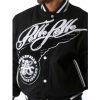 Men Pelle Pelle American Legend Varsity Black Wool Jacket