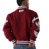Men Pelle Pelle American Legend Varsity Maroon Wool Jacket