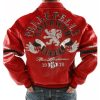 Men Pelle Pelle American Rebel MB Red Leather Jacket