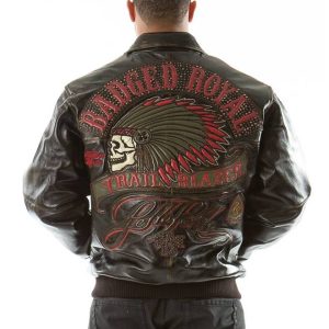 Men Pelle Pelle Badged Trail Blazer MB Dark Brown Men's Leather Jacket