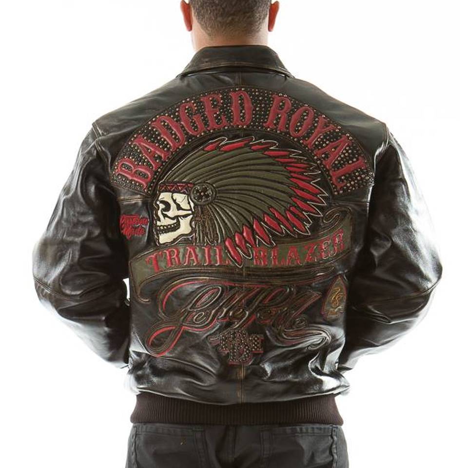 Men Pelle Pelle Badged Trail Blazer MB Dark Brown Men's Leather Jacket
