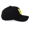Men Pelle Pelle Big Logo Wu Tang Curved Cotton Black Cap
