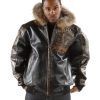 Men Pelle Pelle Black Avant Garde 1978 Unrivaled Supreme Fur Hood Jacket