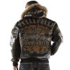 Men Pelle Pelle Black Avant Garde 1978 Unrivaled Supreme Fur Hood Leather Jacket